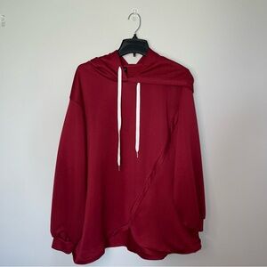 Elegant Burgundy Hoodie for Women Emery Rose 1XL